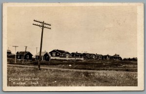 Postcard RPPC c1920s Kincaid Saskatchewan Second Street East View Of Houses