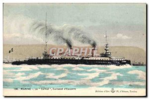 Old Postcard Boat War Carnot Wing Breastplate