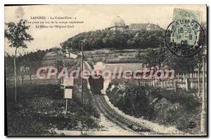 Postcard Langres Old Steam locomotive Cremaillere