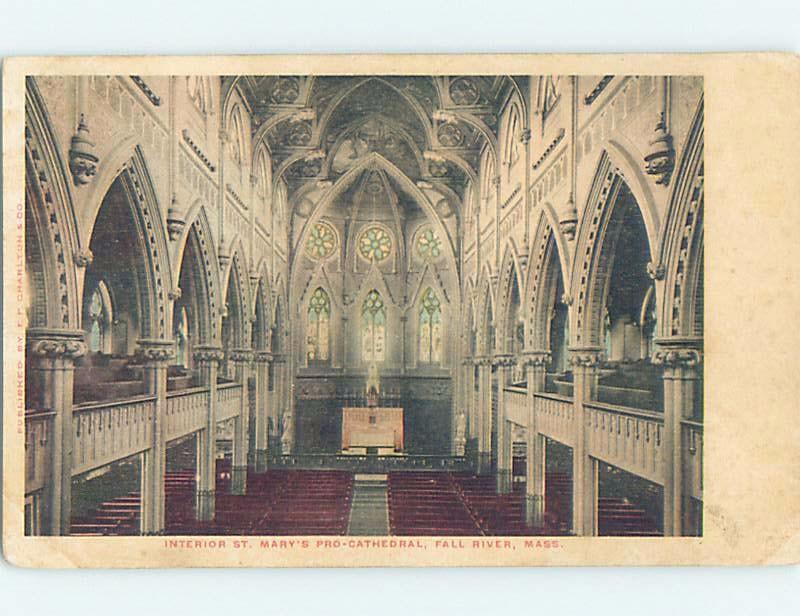 Pre-1907 CHURCH SCENE Fall River Massachusetts MA G4467
