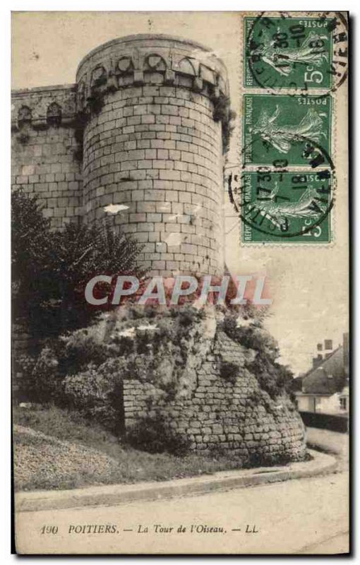 Old Postcard Poitiers Tower I & # 39Oiseau