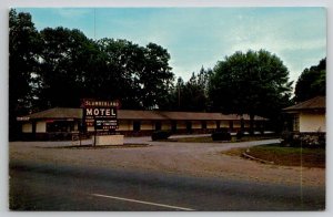 Savannah GA Slumberland Motel Neon Sign Georgia Postcard C32