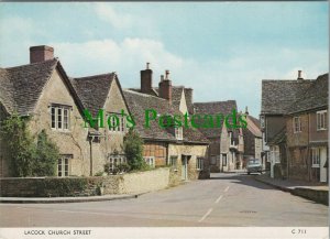 Wiltshire Postcard - Church Street, Lacock   RR14046