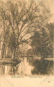 Postcard 1908 Illinois Belvidere Kishwaukee River #7882 PCK Series 23-12600