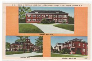 Presbyterian Church Orphans Home Barium Springs North Carolina postcard