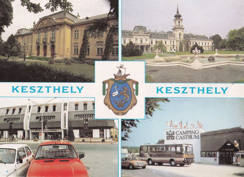 Camping Castrum Keszthely Hotel Coach Shops Budapest Postcard