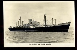 ca0474 - New Zealand Shipping Cargo Ship - Otaki - postcard