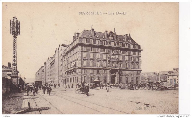 MARSEILLE, Les Docks, Street car tracks, Provence-Alpes-Cote d´Azur, France,...