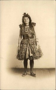 Toledo Ohio OH Arcade Theatre Actress Theatre Costume Real Photo Vintage PC