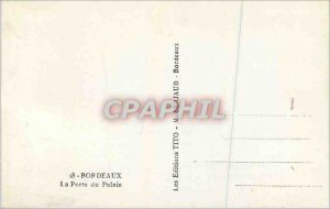 Postcard Modern Bordeaux The Palace Gate