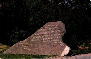 Vermont Bristol The Lord's Prayer On Bank Of New Haven River Route