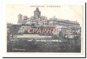 Caen Old Postcard Lombart Chocolate Hotel Dieu