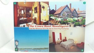 Vintage Multiview Millenium Postcard The Crown Hotel Manningtree Essex