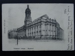 Yorkshire BRADFORD Technical College c1903 Postcard by Graham Glen, Wortley