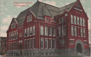 Postcard Public High School Pottstown PA