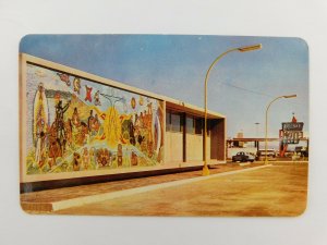 The Great Mural Cactus Motel San Luis Potosi SLP Mexico Chrome Vintage Postcard