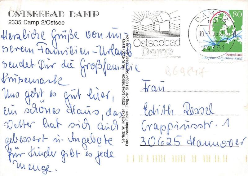 BG9847 ostseebad damp  germany
