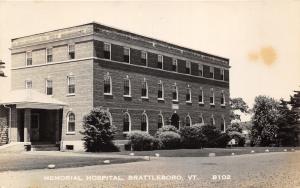 Brattleboro Vermont~Memorial Hospital~Some Windows Open~Vintage RPPC