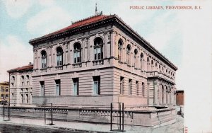 Public Library, Providence, Rhode Island, Early Postcard, Unused