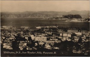 PC NEW ZEALAND, WELLINGTON, PANORAMA, Vintage REAL PHOTO Postcard (B41482)