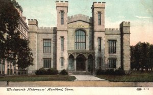 Vintage Postcard 1908 Wadsworth Atheneum Building Landmark Hartford Connecticut