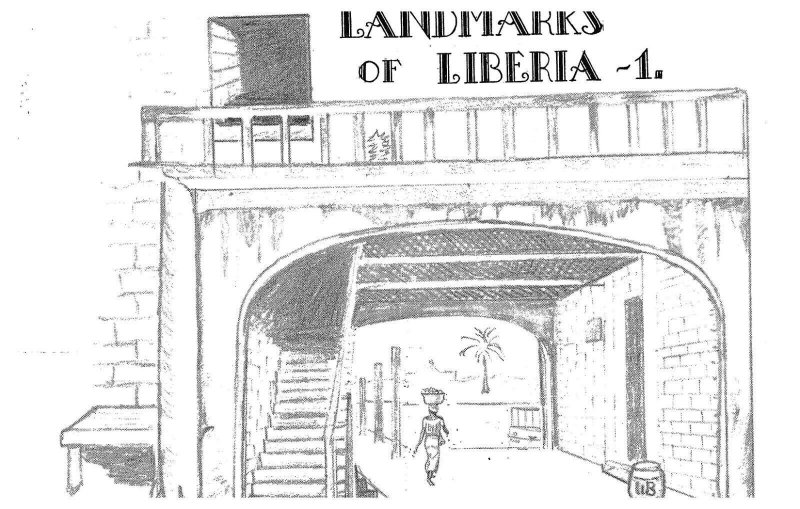 Custom House Entrance Monrovia Liberia Postcard