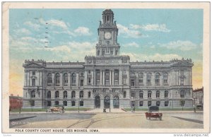 Polk County Court House, DES MOINES, Iowa, PU-1923