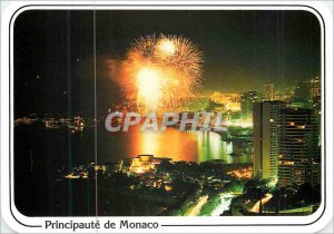 Modern Postcard Principality of Monaco Monte Carlo Reflections of the French ...