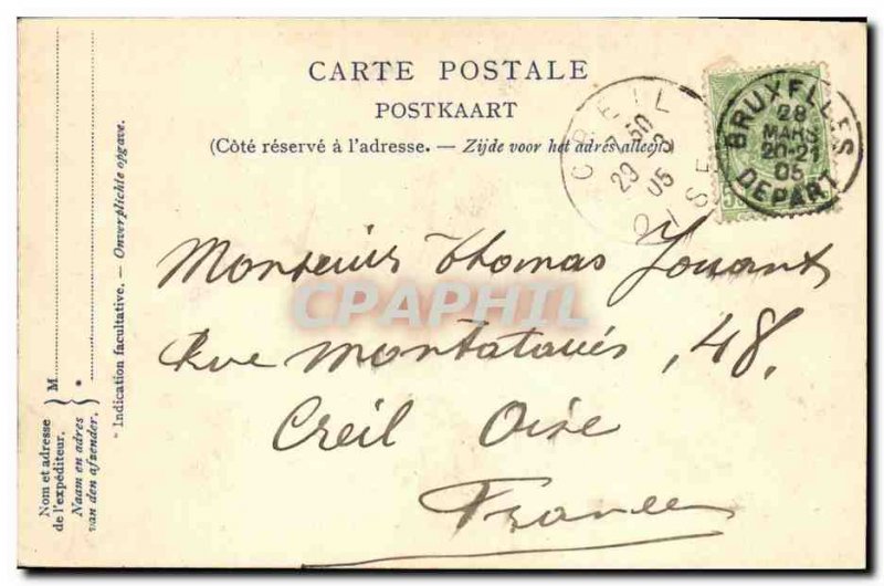 Old Postcard Brussels Stock Exchange