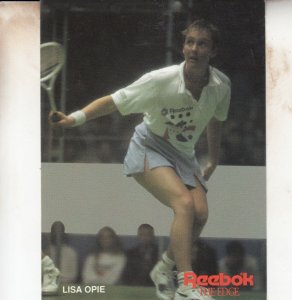 Lisa Opie British Squash Tennis Champion Rare Photo Plain Back Postcard