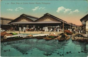 PC PHILIPPINES, MANILA, QUINTA MARKET, Vintage Postcard (b39116)