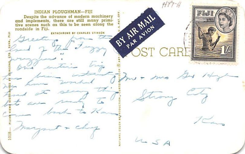 Indian Plough Fiji Postal Used Unknown 