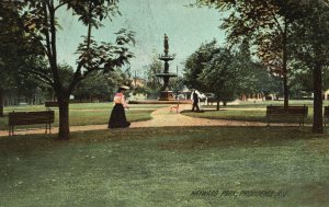 Vintage Postcard 1908 View of Hayward Park Providence Rhode Island R. I.