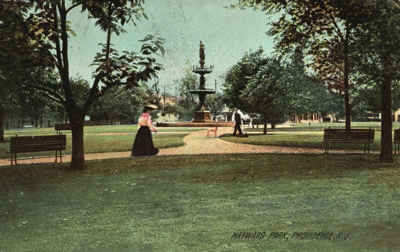 Vintage Postcard 1908 View of Hayward Park Providence Rhode Island R. I.