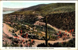 Postcard HIGHWAY SCENE Phoenix Arizona AZ AO4733