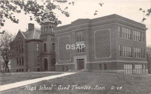 C92/ Good Thunder Minnesota Mn Real Photo RPPC Postcard c1920s High School