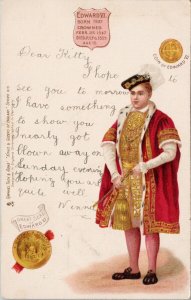 Edward VI TUCK #615 Kings & Queens of England Series Postcard G73