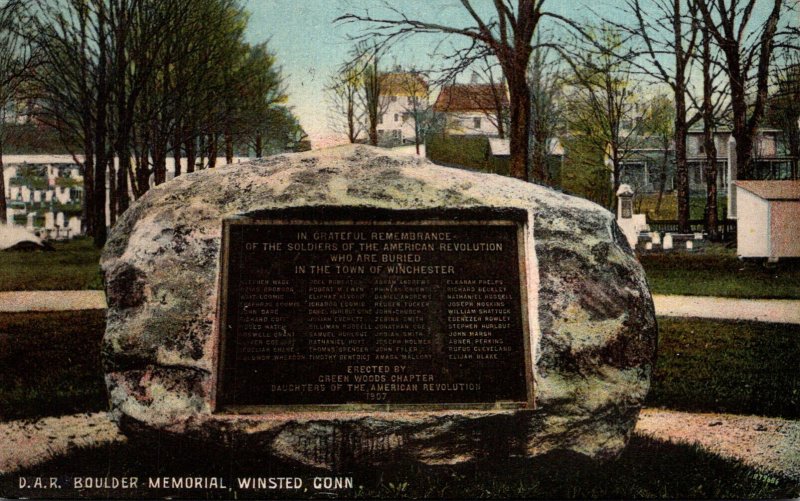 Connecticut Winsted D A R Boulder 1909