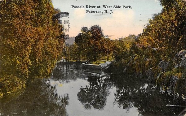 Passaic River at West Side Park in Paterson, New Jersey