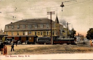 New Hampshire Derry TRain At The Square 1913