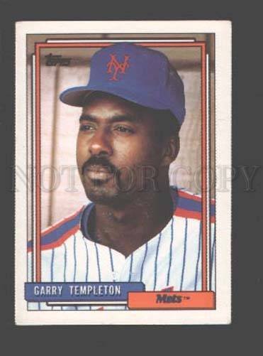 088909 Baseball Topps CARD 1992 Garry Templeton Mets #772