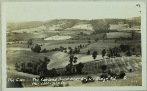 C. 1920 RPPC, The Cove, Oakland Road, Keyser Ridge, Md. Vintage Postcard F29 