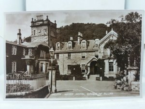 Antique Valentines Rp Postcard Allan Water Hotel Bridge of Allan Stirling c1920s