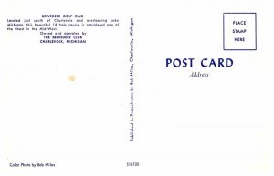 Postcard GOLF COURSE SCENE Charlevoix Michigan MI AS9814