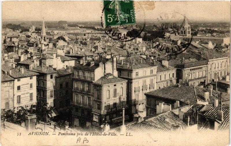 CPA AVIGNON - Panorama pris de l'Hotel-de-Ville (511659)