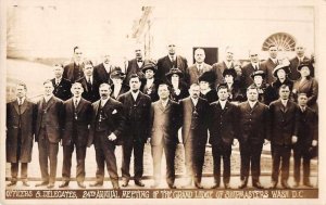 Washington DC Grand Lodge of Shipmasters Meeting Real Photo Postcard AA4021