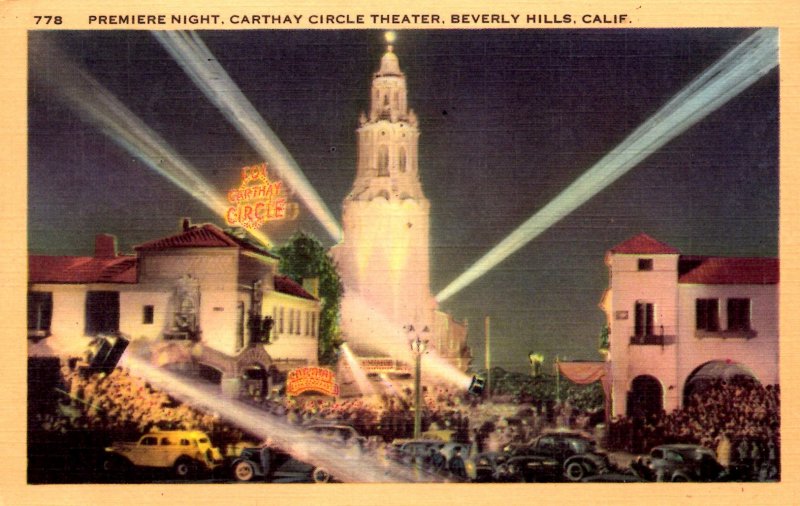 Beverly Hills, California - Premiere Night at the Carthay Circle Theater - 1949