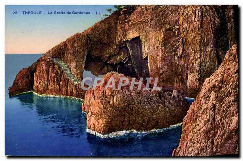 Old Postcard Theoule Cave Gardanne