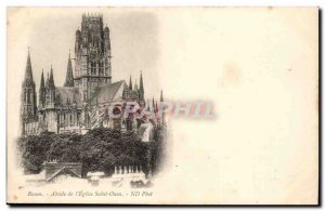 Rouen - Apse of L & # 39Eglise Saint Ouen- Old Postcard