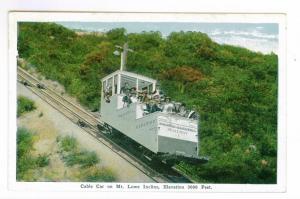 Cable Car Mount Lowe Pacific Electric Railway, California unused Kropp Postcard